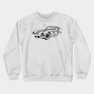 250 GTO Art Splash Wireframe Print Crewneck Sweatshirt